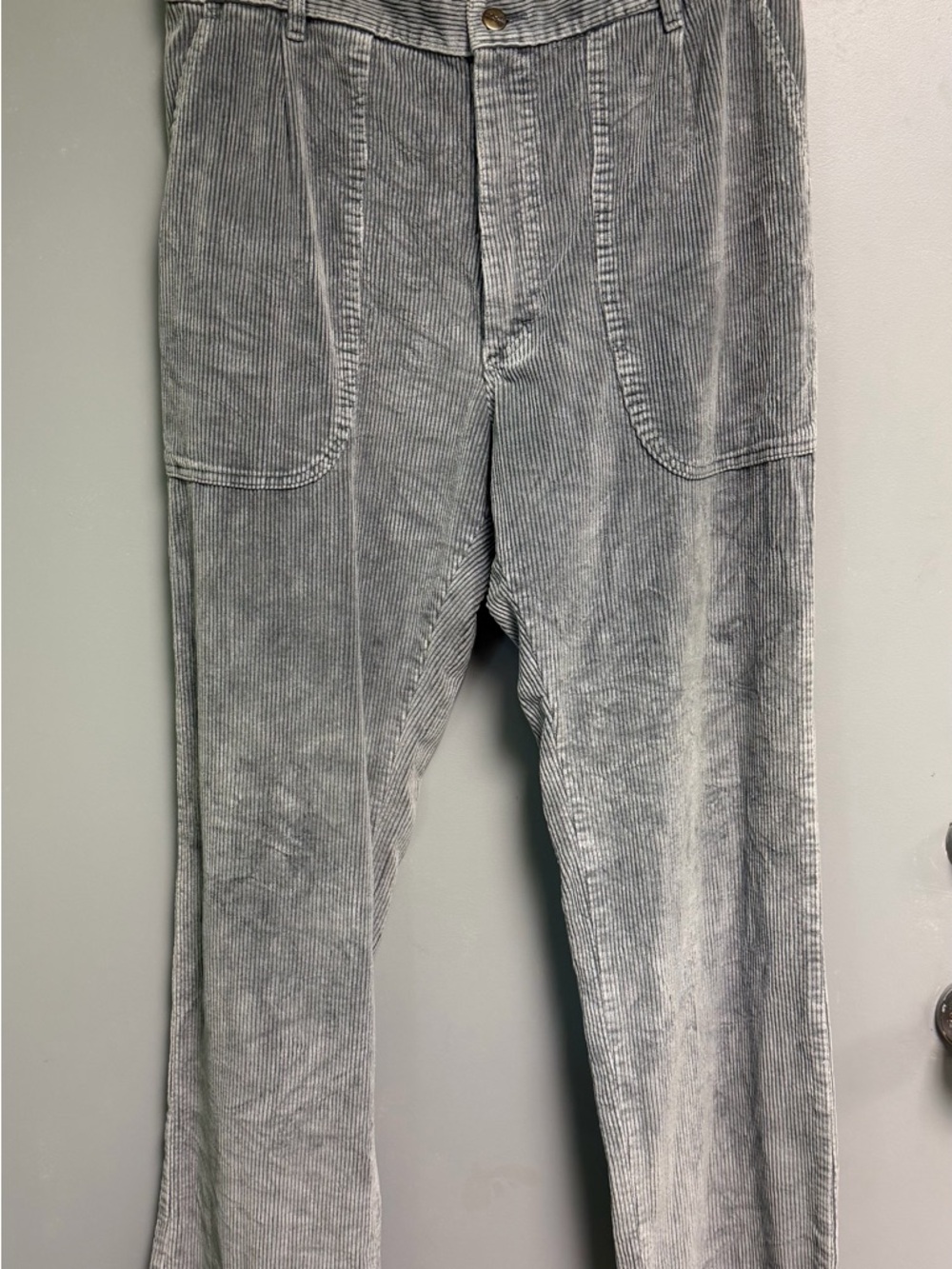 Men's Gray Vintage Corduroy Pants